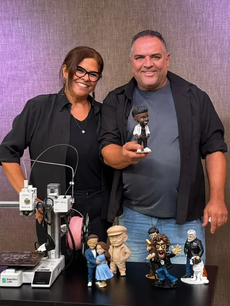 Elton e Sandra, responsáveis pela 3D Art Osasco